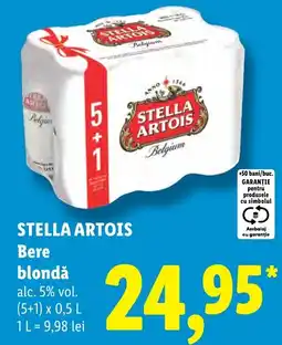 Lidl Stella artois bere blondă Ofertă