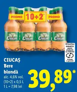 Lidl Ciucas Bere blondă Ofertă