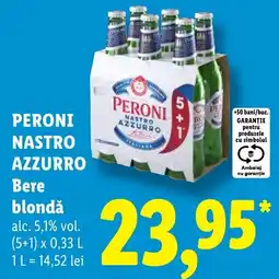 Lidl Peroni Nastro Azzurro Ofertă