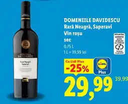 Lidl Domeniile Davidescu Rară Neagră, Saperavi Ofertă