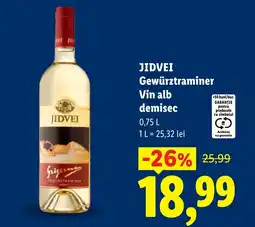 Lidl Jidvei gewurztraminer Ofertă