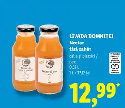 Lidl Livada Domniței Nectar fără zahăr Ofertă
