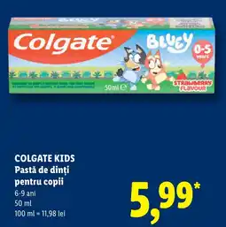 Lidl Colgate Kids Pastă de dinți pentru copii Ofertă