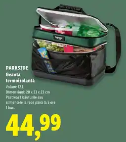 Lidl Parkside geantă termoizolantă Ofertă