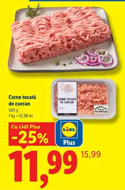 Lidl Lidl Carne tocată de curcan Ofertă
