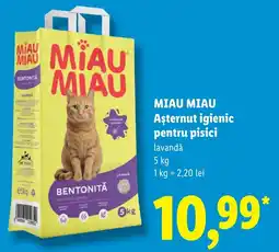 Lidl Miau miau ășternut igienic pentru pisici Ofertă