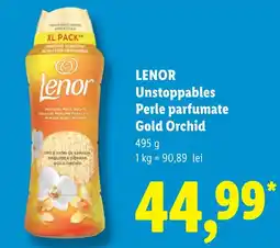Lidl Lenor Unstoppables Perle parfumate Gold Orchid Ofertă