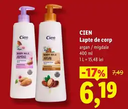 Lidl Cien lapte de corp Ofertă