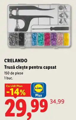 Lidl Crelando trusă clește pentru capsat Ofertă