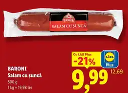 Lidl Baroni salam cu șuncă Ofertă