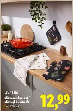 Lidl Livarno mănușă și șervet/mănuși bucătărie Ofertă