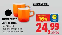 Lidl Silvercrest Cești de cafea Ofertă