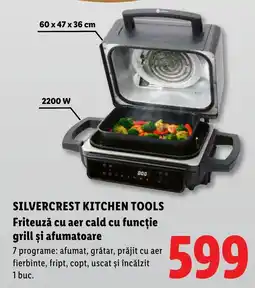 Lidl Silvercrest kitchen tools friteuză cu aer cald cu funcție grill și afumatoare Ofertă