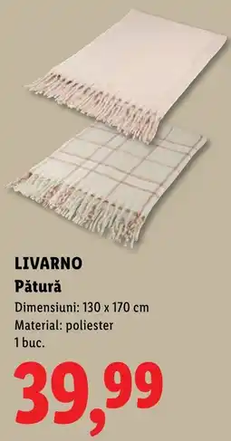 Lidl Livarno Pătură Ofertă