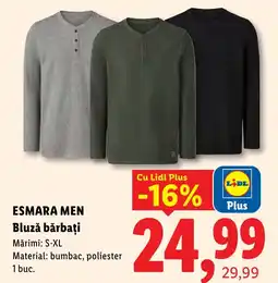 Lidl Esmara Men Bluză bărbați Ofertă