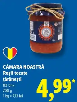 Lidl Cămara noastră Roșii tocate țărănești Ofertă