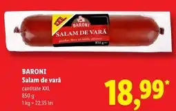 Lidl Baroni salam de vară Ofertă