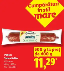 Lidl Pikok salam italian Ofertă