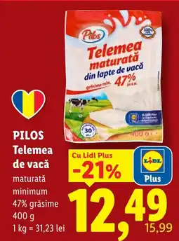 Lidl Pilos telemea de vacă Ofertă
