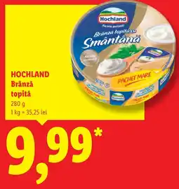 Lidl Hochland brânză topită cu smântână Ofertă