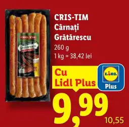 Lidl Cris-tim Cârnați Grătărescu Ofertă