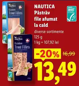 Lidl Nautica pastrav file afumat la cald Ofertă