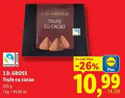 Lidl J.D. GROSS trufe cu cacao Ofertă