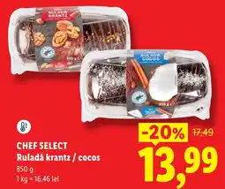 Lidl Chef Select Ruladă krantz / cocos Ofertă