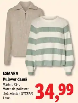 Lidl Esmara pulover damă Ofertă