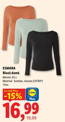 Lidl Esmara bluză damă Ofertă