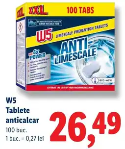 Lidl W5 tablete anticarcal Ofertă