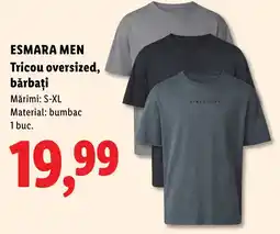 Lidl Esmara men tricou oversized, bărbați Ofertă
