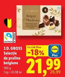 Lidl J.D. GROSS selecție de praline belgiene Ofertă