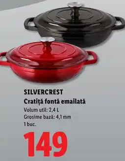 Lidl Silvercrest cratiță fontă emailată Ofertă