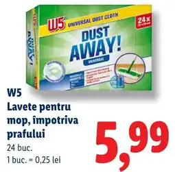 Lidl W5 lavete pentru mop, împotriva prafului Ofertă