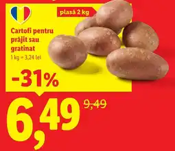 Lidl Cartofi pentru prăjit sau gratinat Ofertă
