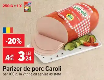 Parizer de porc Caroli