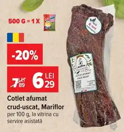 Carrefour Mariflor cotlet afumat crud-usc Ofertă