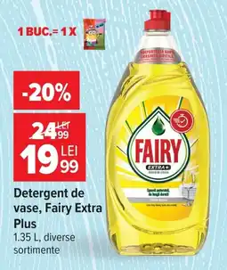 Carrefour Detergent de vase, Fairy Extra Plus Ofertă