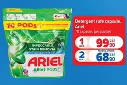 Carrefour Ariel detergent rufe capsule Ofertă