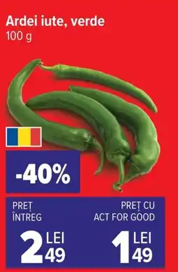 Carrefour Ardei iute verde Ofertă