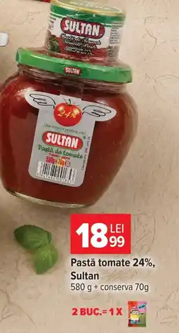 Carrefour Sultan pastă tomate 24% Ofertă
