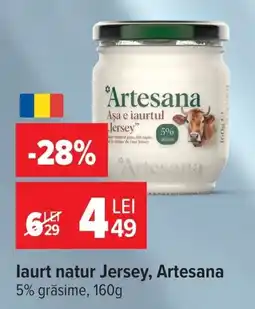 Carrefour Iaurt natur Jersy, Artesana Ofertă