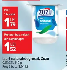 Carrefour Iaurt natural/degresat Ofertă
