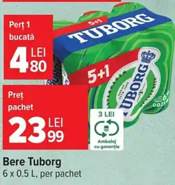 Carrefour Bere Tuborg Ofertă