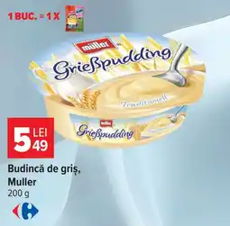 Carrefour Muller budincă de griş Ofertă