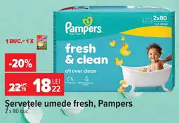 Carrefour Pampers servetele umede Ofertă