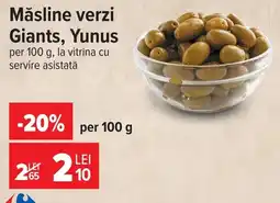 Carrefour Yunus măsline verzi giants Ofertă