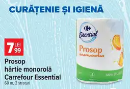 Carrefour Carrefour Essential prosop hârtie monorolă Ofertă