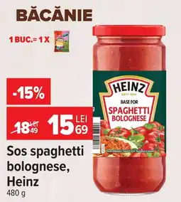 Carrefour Heinz sos spaghetti bolognese Ofertă